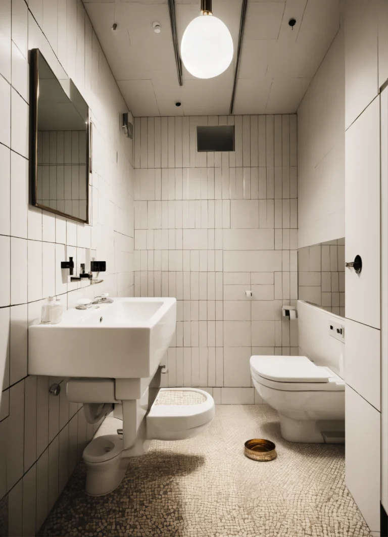 hotel toilet ussr interior design minimalism white